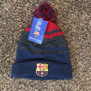 Barcelona soccer beanie